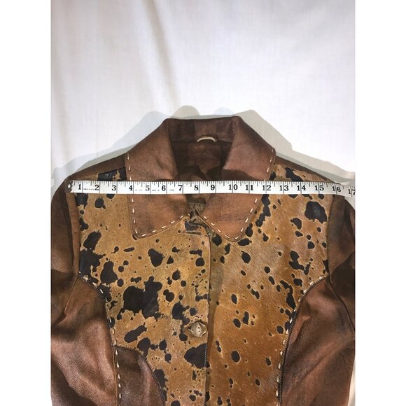Fresco Clothing Women's Brown Western Pelle Leather Jacket - Picture 6 of 9